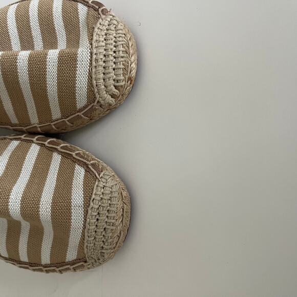 Vionic Coast 'Valeri' Women's US 6.5 Espadrille Flat Striped Beige White - Picture 7 of 8